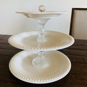 3 tier dessert serving tray